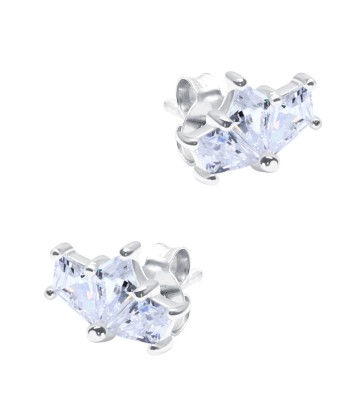 Beautiful Crystal Silver Stud Earring STS-6203
